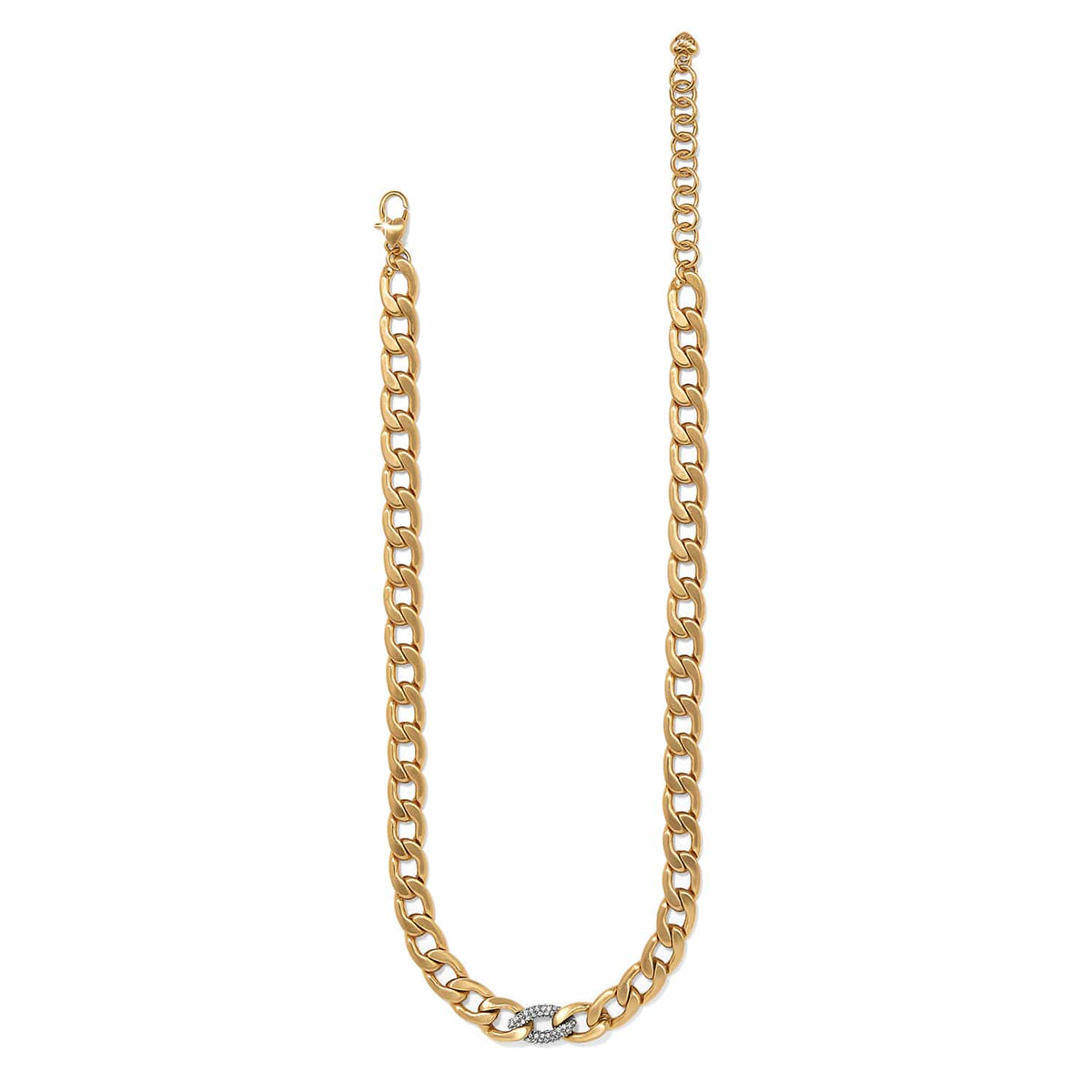 Cleo Pave Link Necklace by Brighton