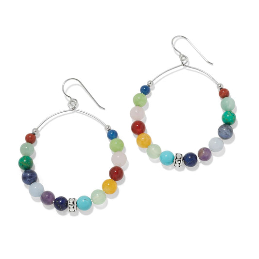 Contempo Confetti French Wire Earrings — Silver-Multi