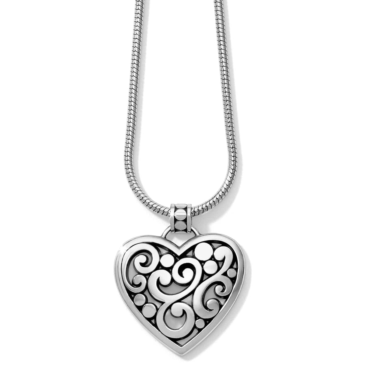 Contempo Heart Necklace — Silver
