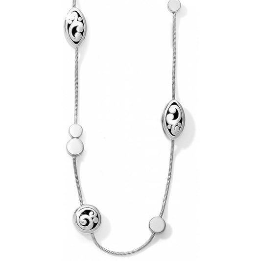 Contempo Long Necklace — Silver