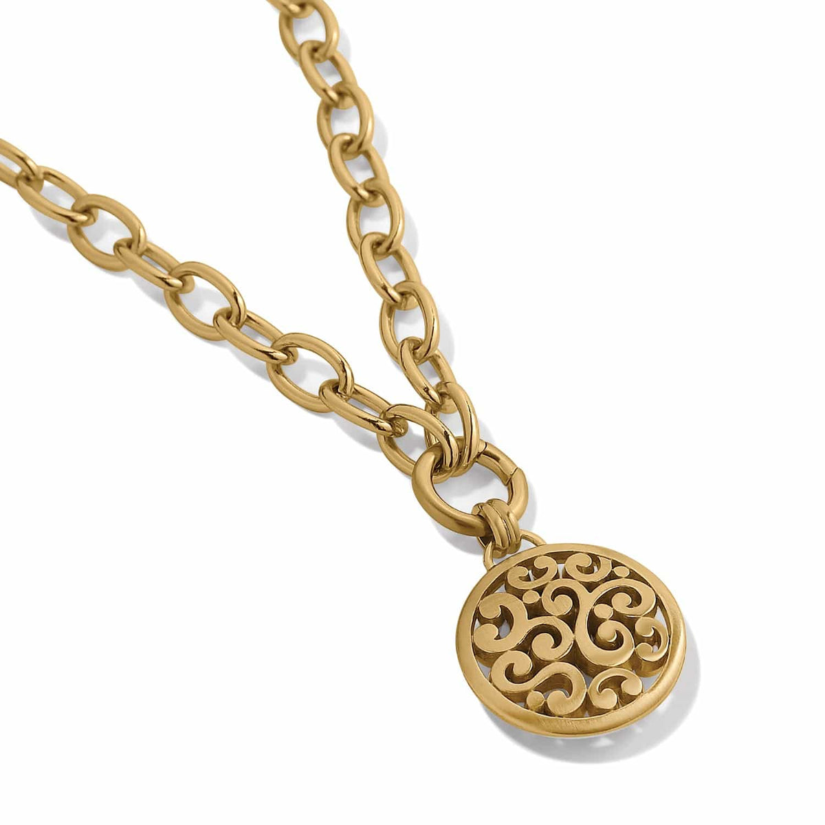 Contempo Medallion Charm Necklace by Brighton
