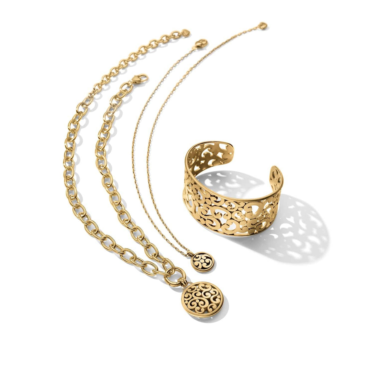 Contempo Medallion Charm Necklace by Brighton