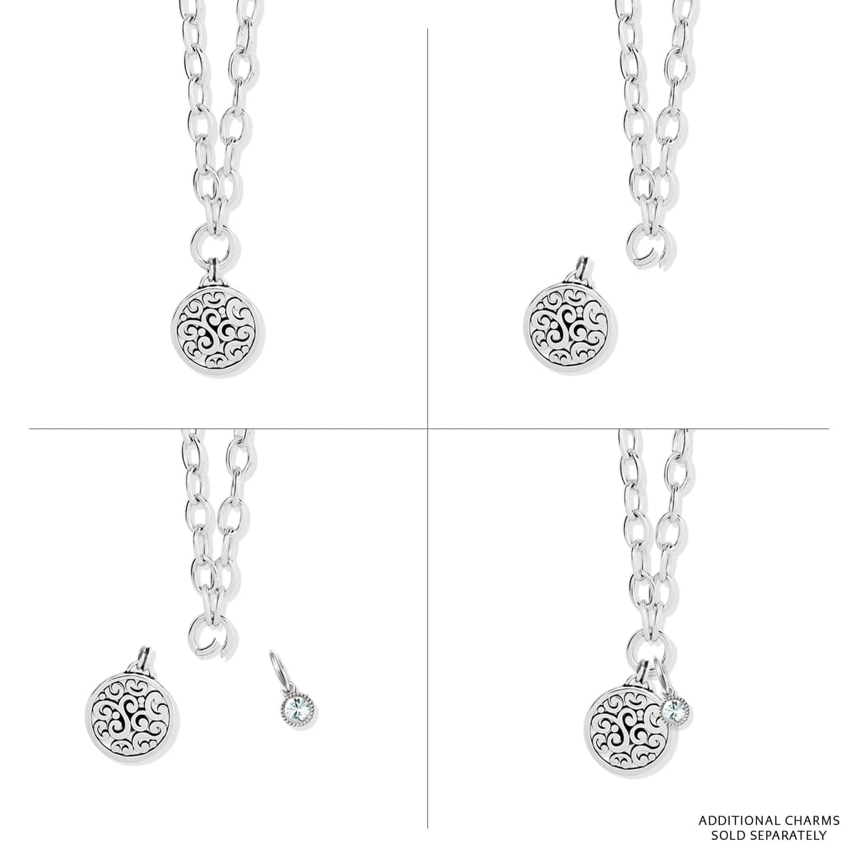 Contempo Medallion Charm Necklace by Brighton