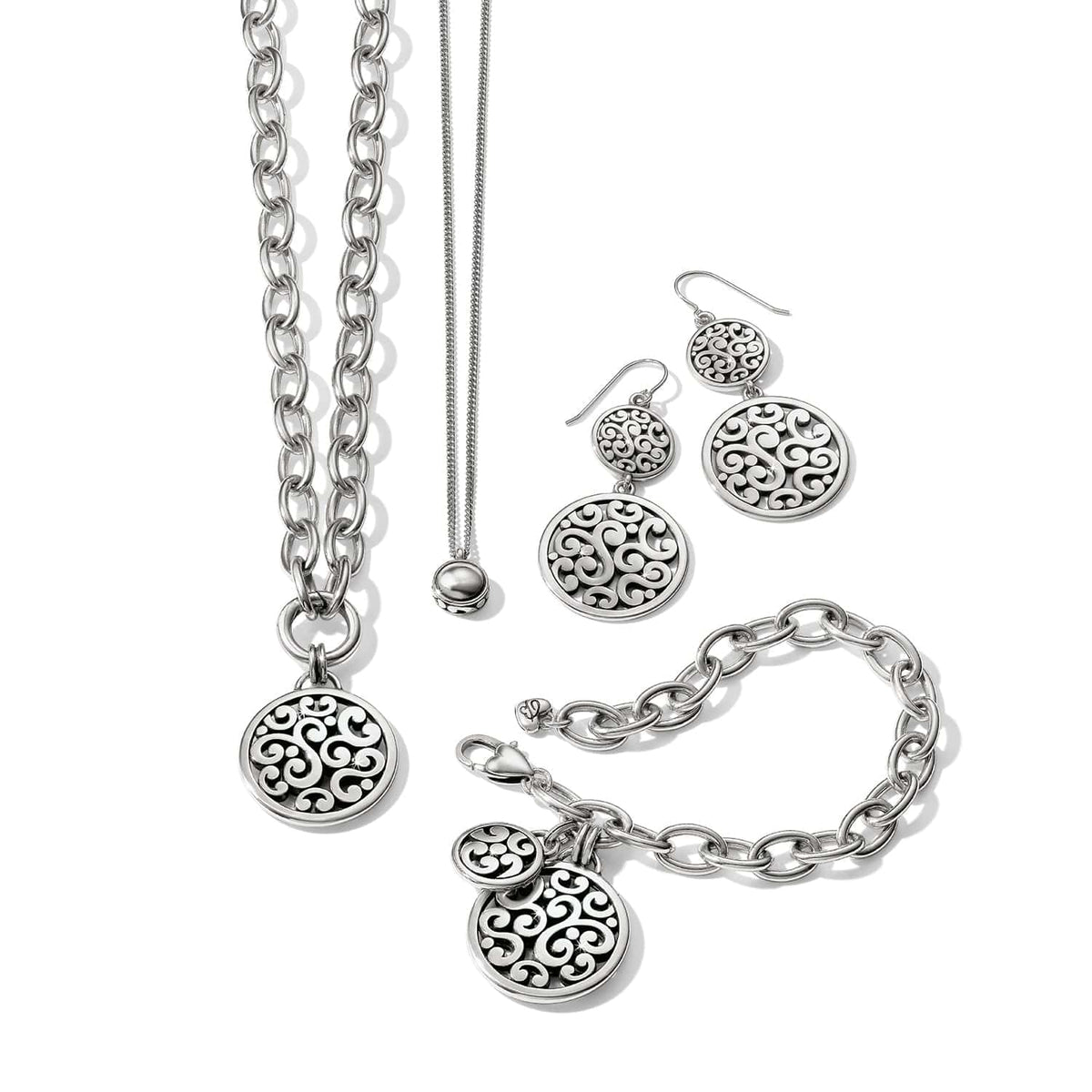 Contempo Medallion Charm Necklace by Brighton