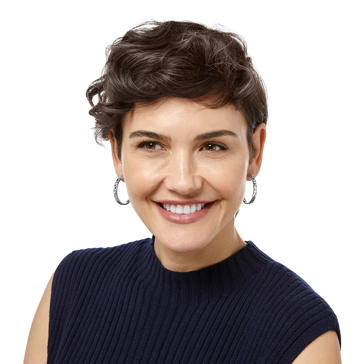 Contempo Medium Hoop Earrings by Brighton