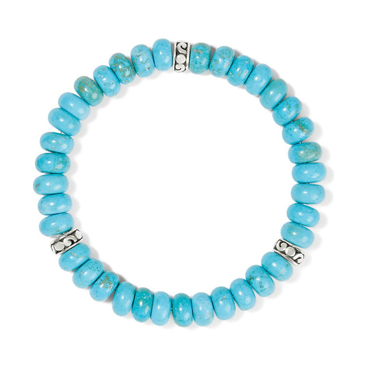Contempo Nuevo Azul Stretch Bracelet — Silver