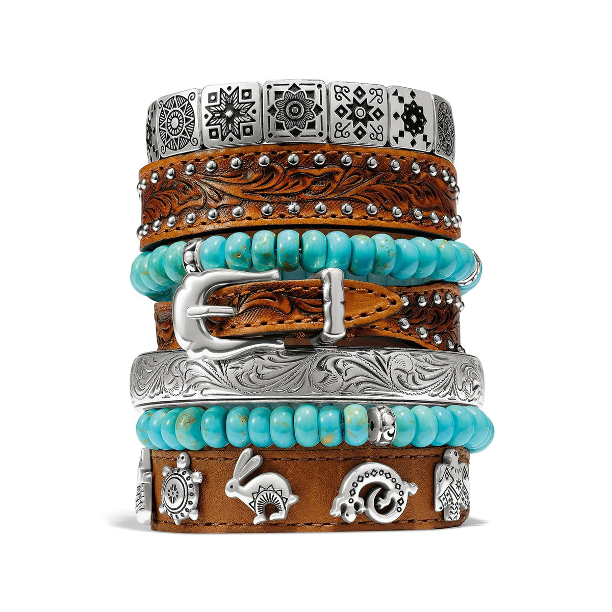 Contempo Nuevo Azul Stretch Bracelet by Brighton