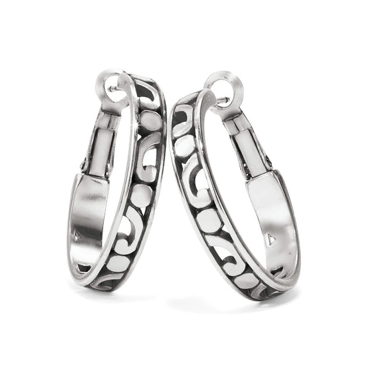 Contempo Small Hoop Earrings — Silver