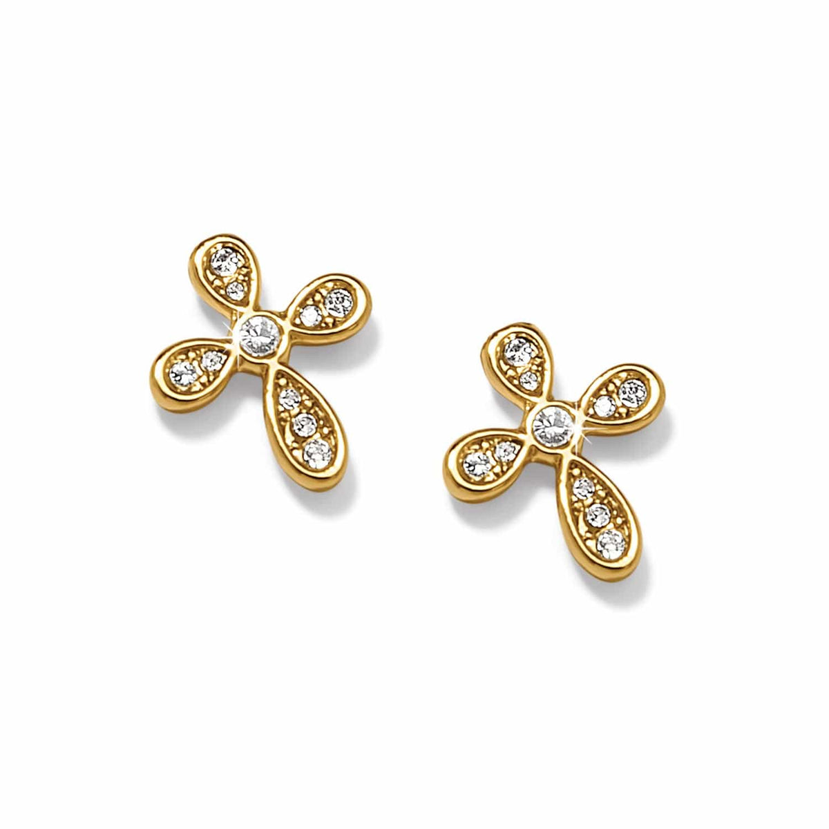 Enchanting Cross Post Earrings — Silver