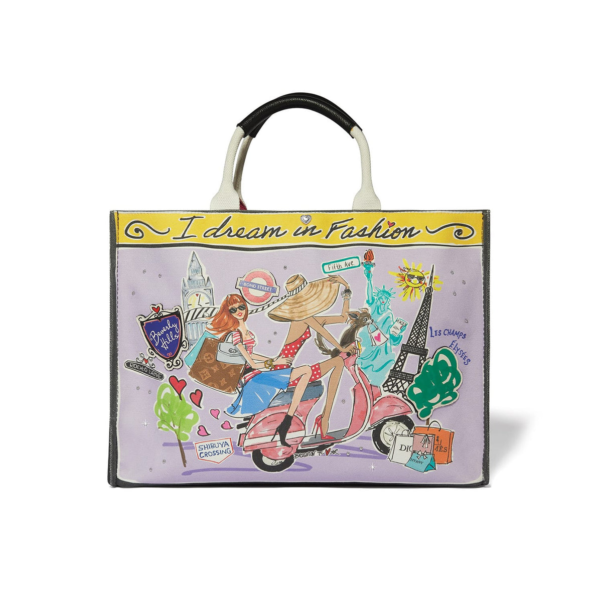 Fashionista Wanderlust Large Canvas Tote by Brighton