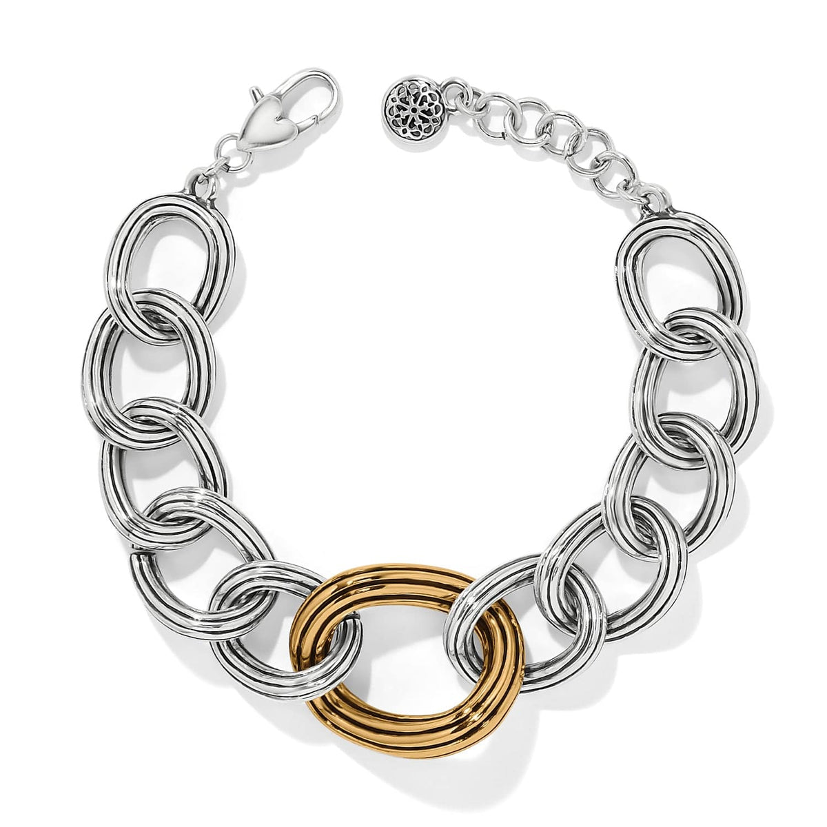 Ferrara Eterna Link Bracelet — Silver-Gold