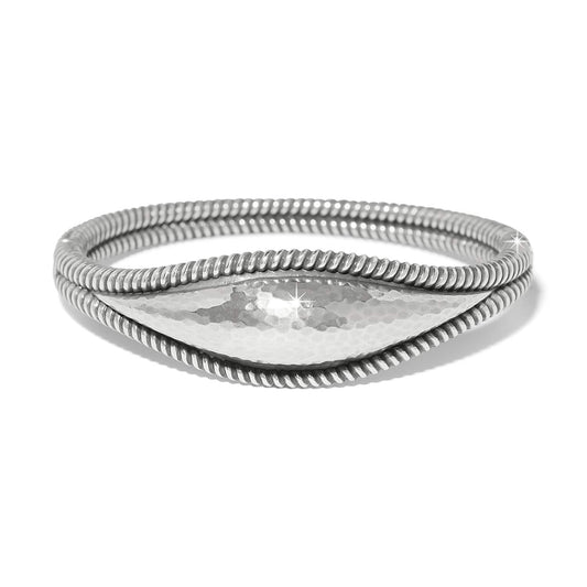 Ferrara Lacrima Hinged Bracelet — Silver