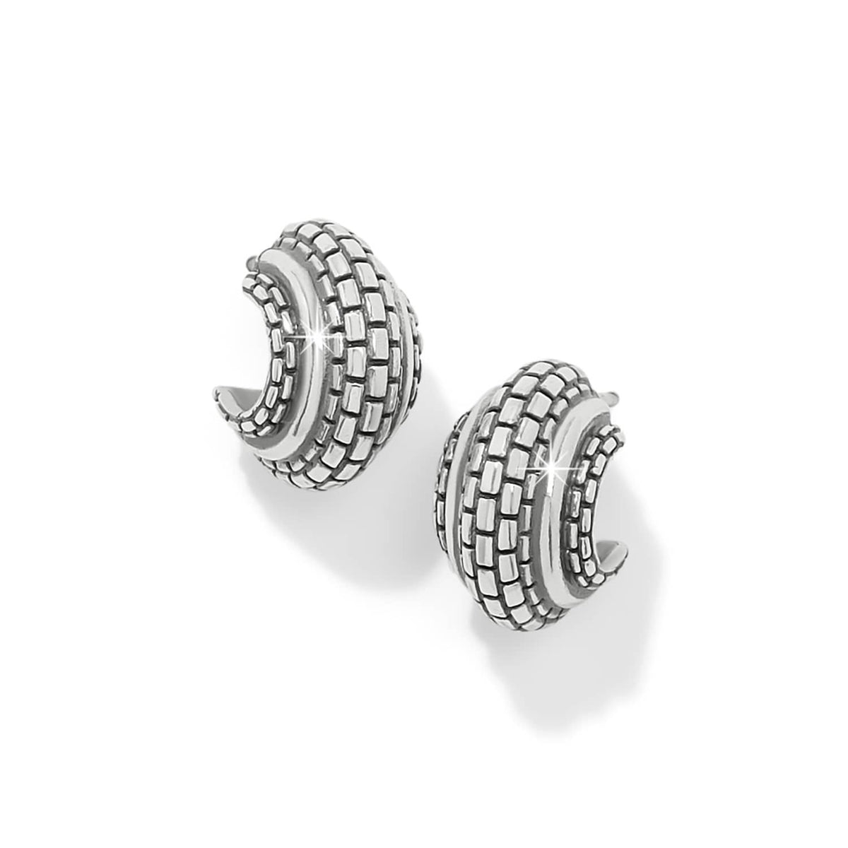 Ferrara Scala Hoop Earrings — Silver