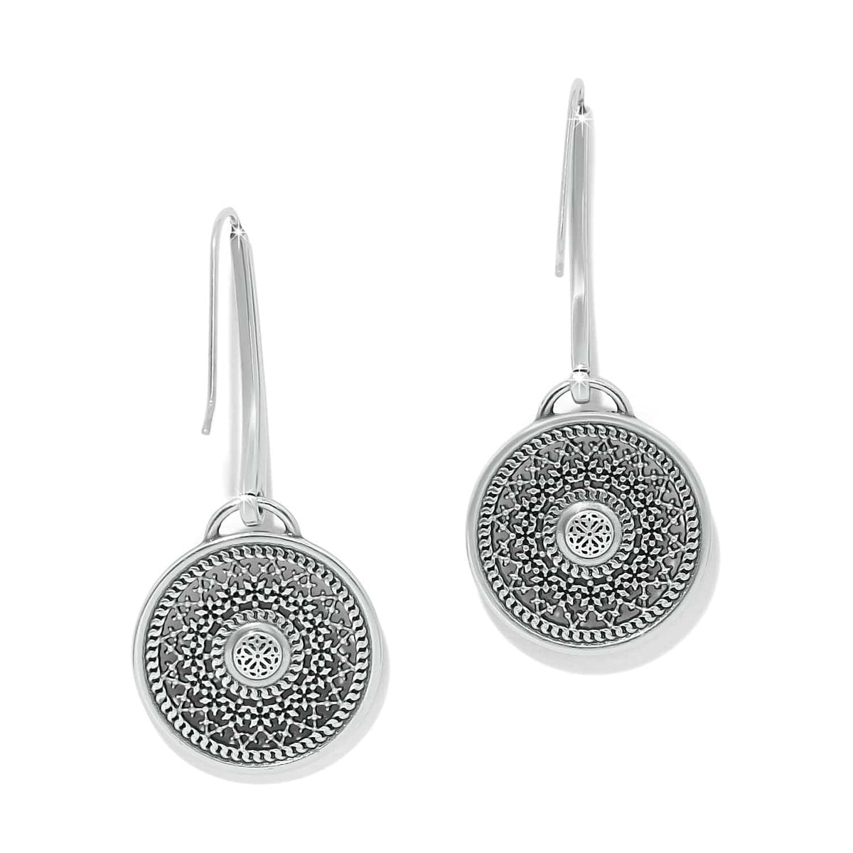 Ferrara Segreta Medallion French Wire Earrings by Brighton