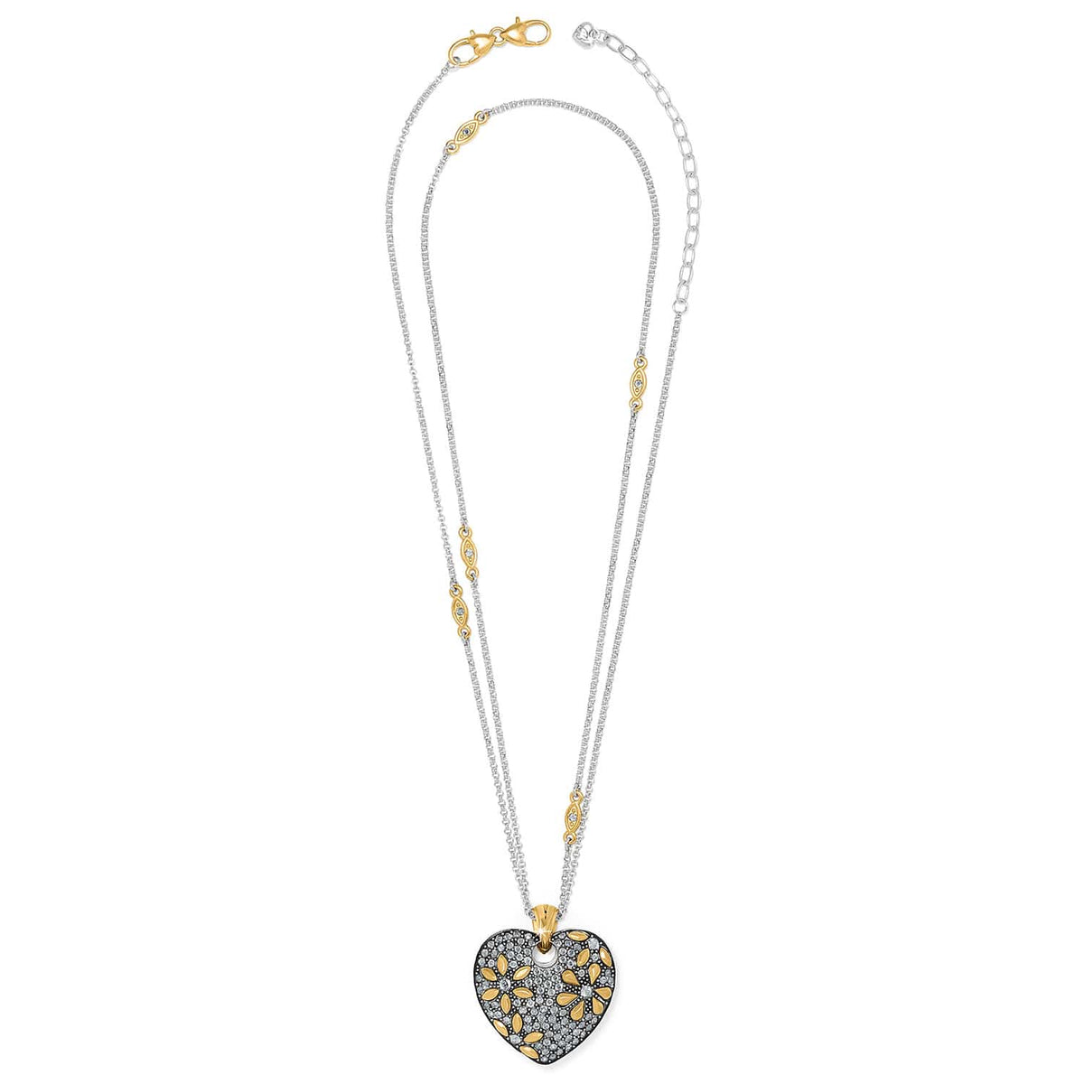 Garden Of Love Heart Convertible Necklace by Brighton