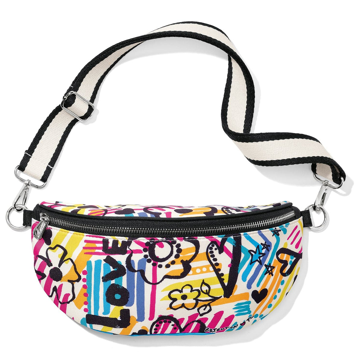 Graffiti Love Cross Body Belt Bag — Multi