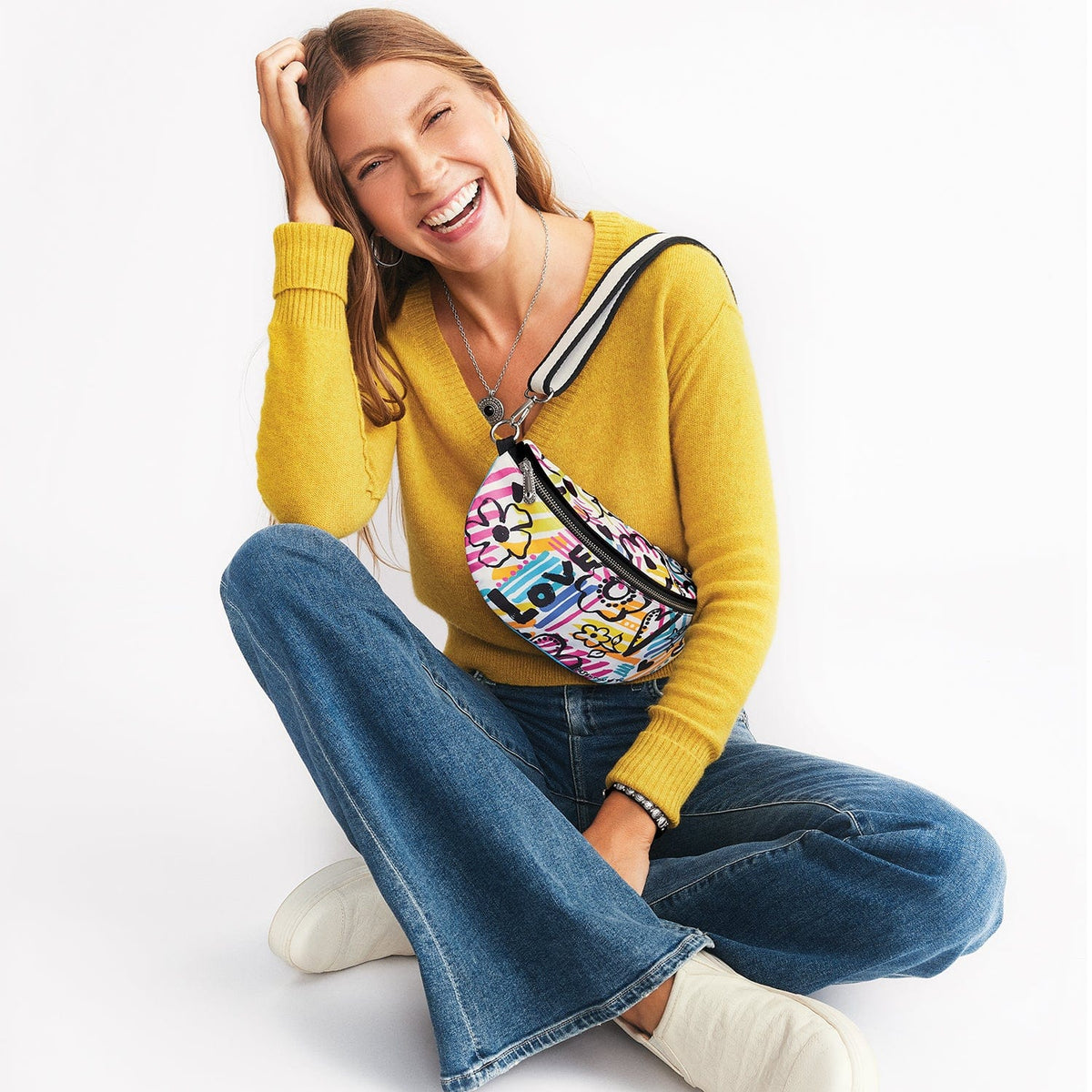 Graffiti Love Cross Body Belt Bag by Brighton