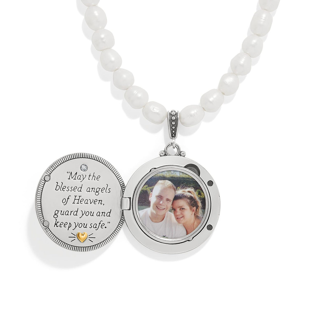 Guardian Angel Locket Necklace by Brighton