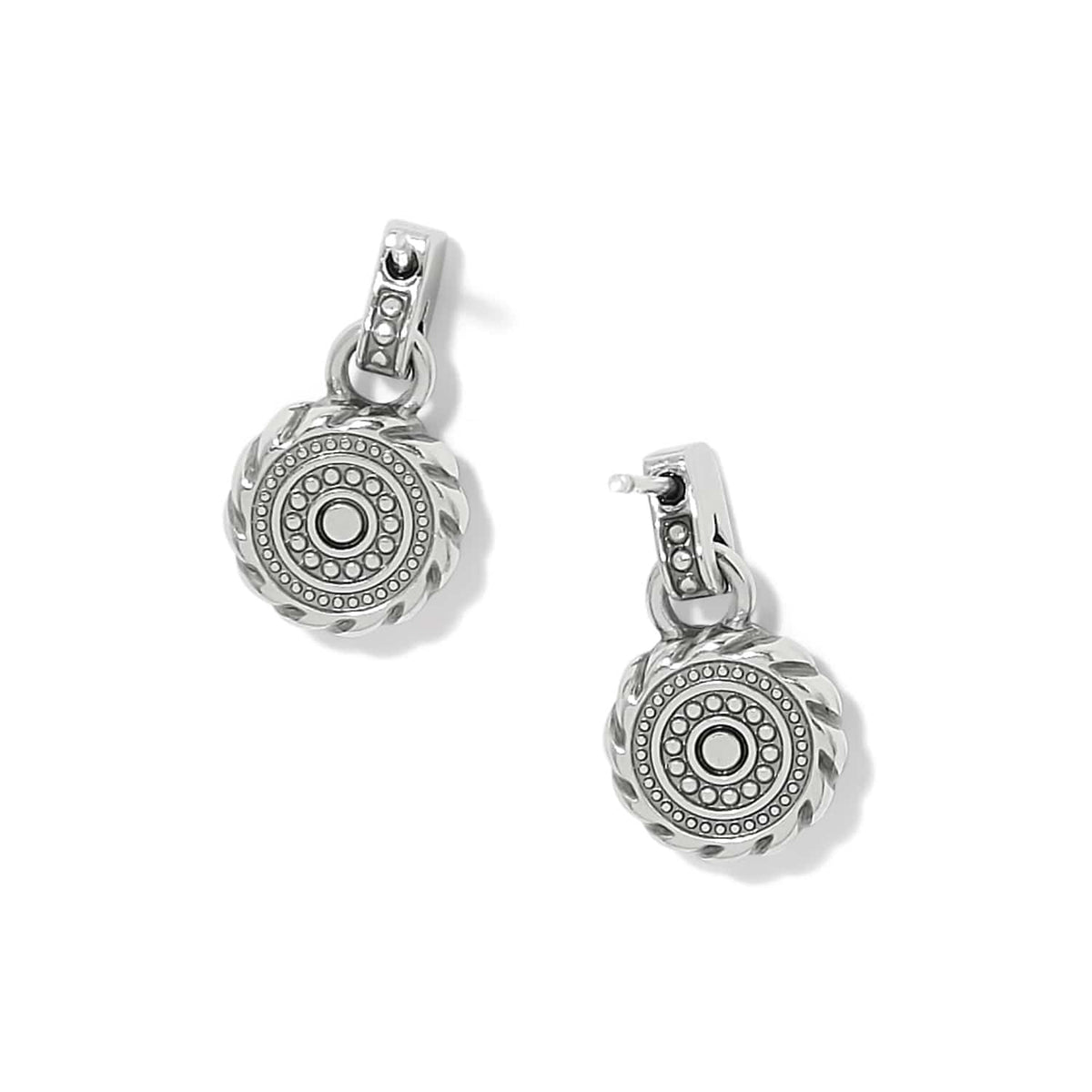 Halo Gemma Petite Round Post Drop Earrings by Brighton