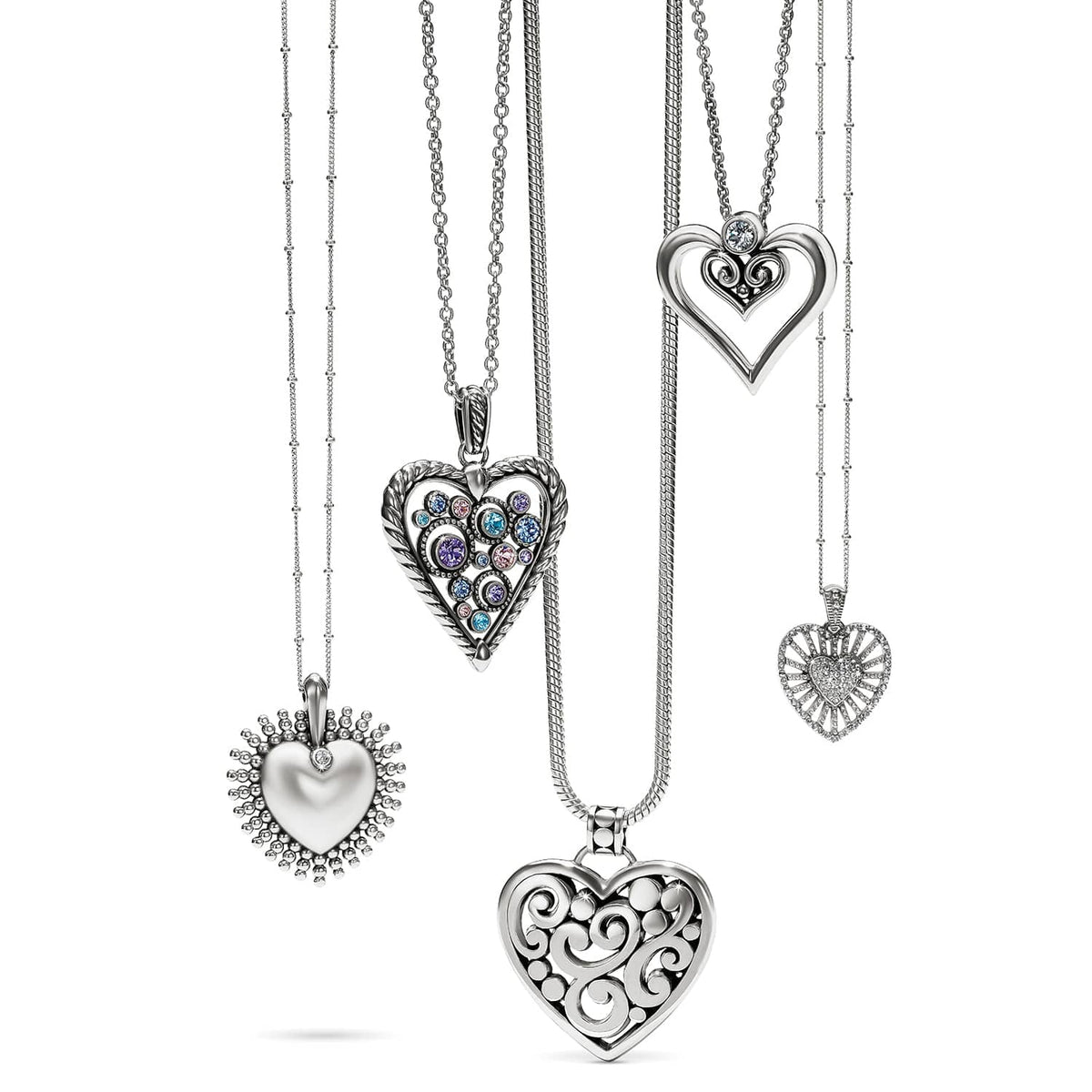 Halo Heart Necklace by Brighton