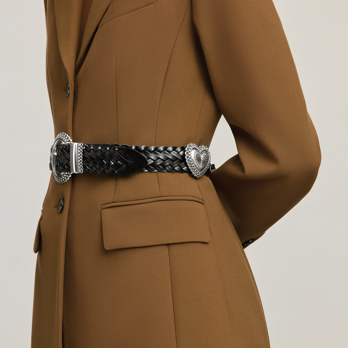 Heart Concho Belt — Black