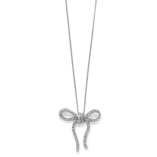 Illumina Bow Necklace — Silver