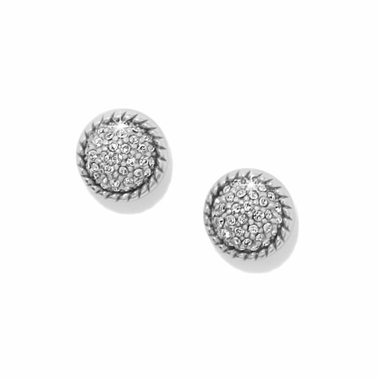 Illumina Celeste Dome Post Earrings — Silver