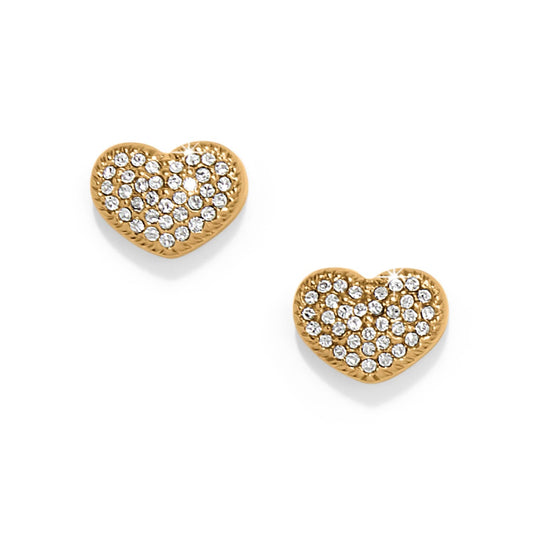 Illumina Celeste Heart Post Earrings — Gold