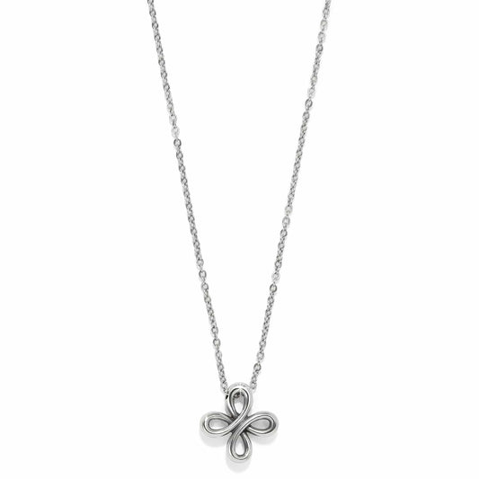 Interlok Curve Necklace — Silver