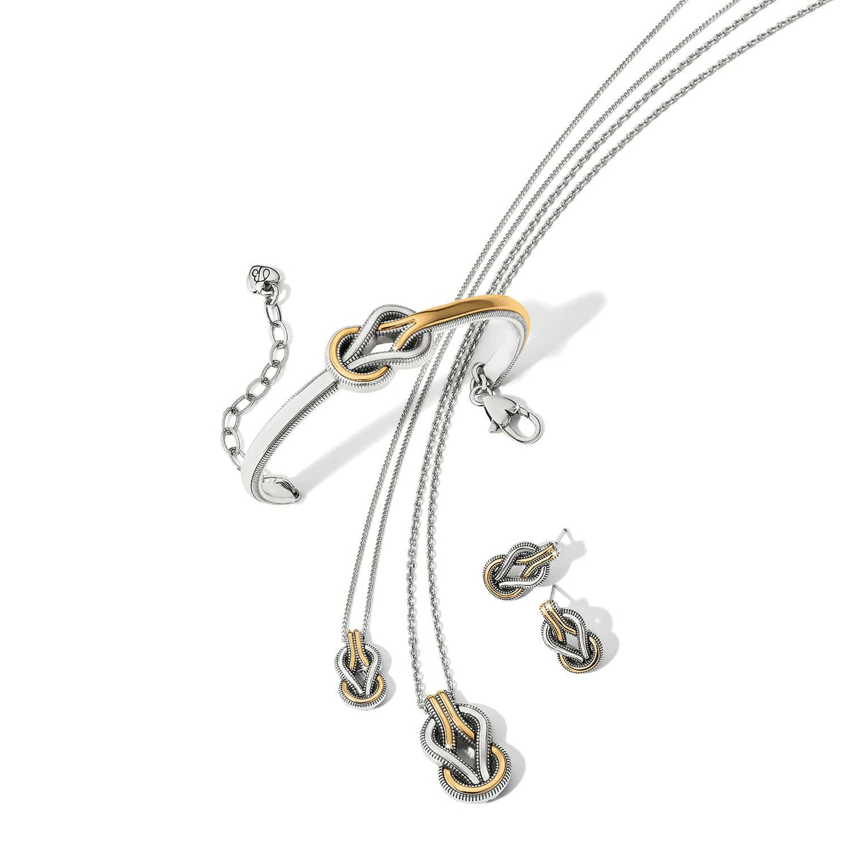 Interlok Harmony Two Tone Bar Bracelet by Brighton