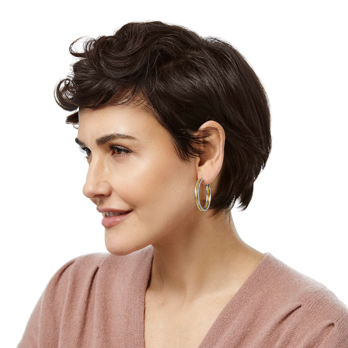 Interlok Heirloom Hoop Earrings by Brighton