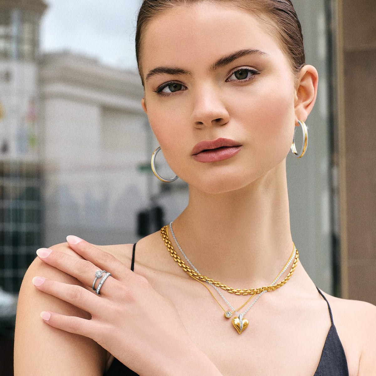 Interlok Heirloom Hoop Earrings by Brighton