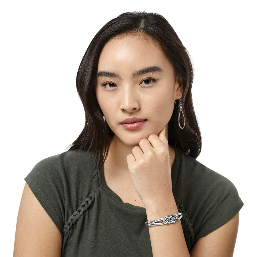 Interlok Hinged Bangle by Brighton