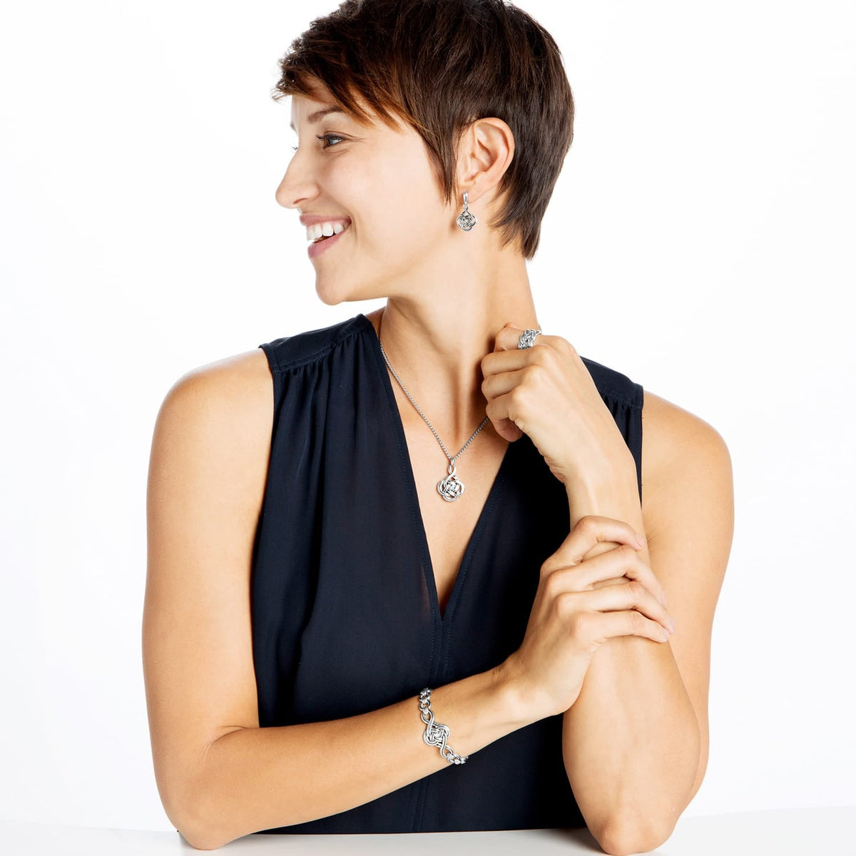 Interlok Petite Necklace by Brighton