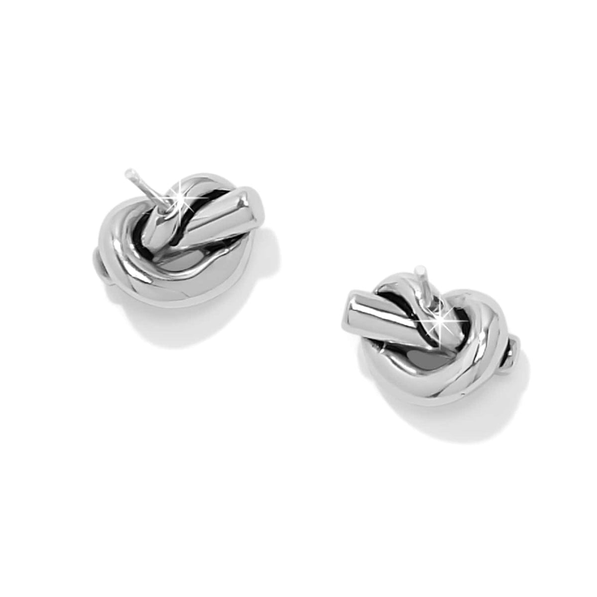 Interlok Single Knot Mini Earrings — Gold