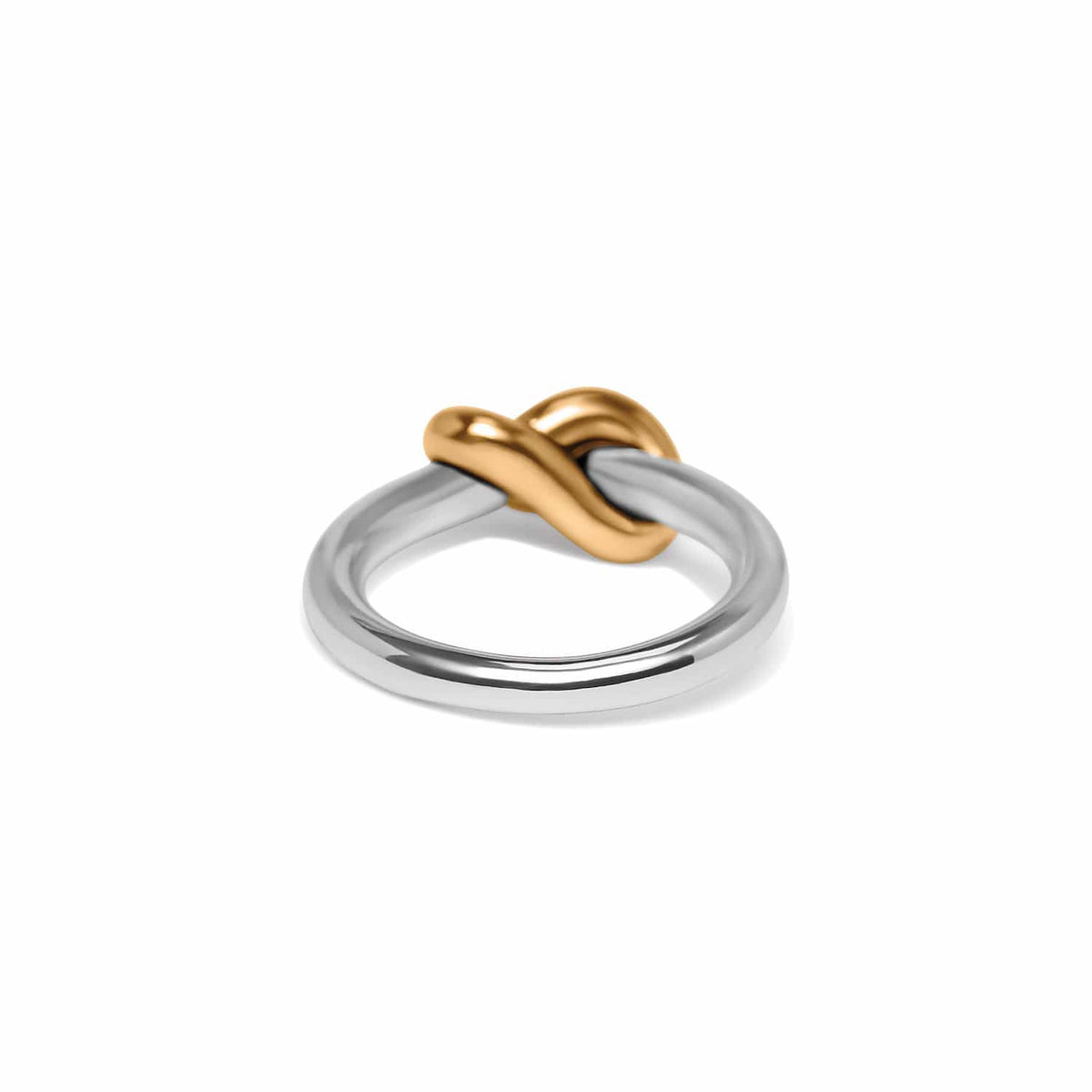 Interlok Single Knot Ring — Silver-Gold