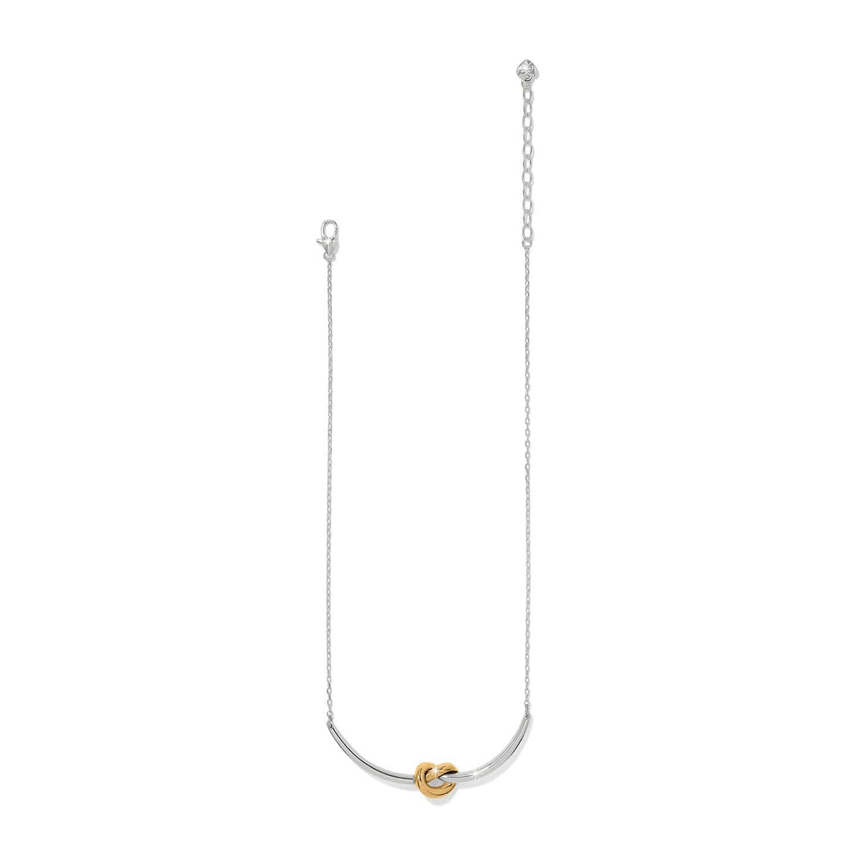Interlok Single Knot Two Tone Necklace by Brighton