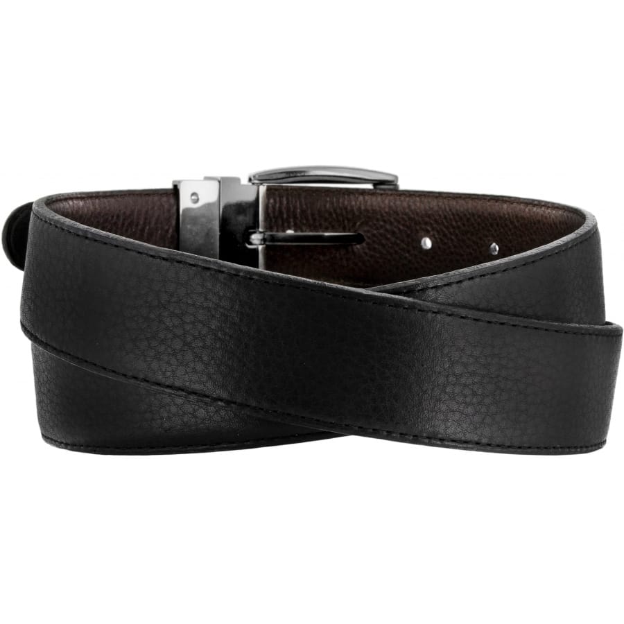 Jefferson Reversible Belt — Black-Espresso