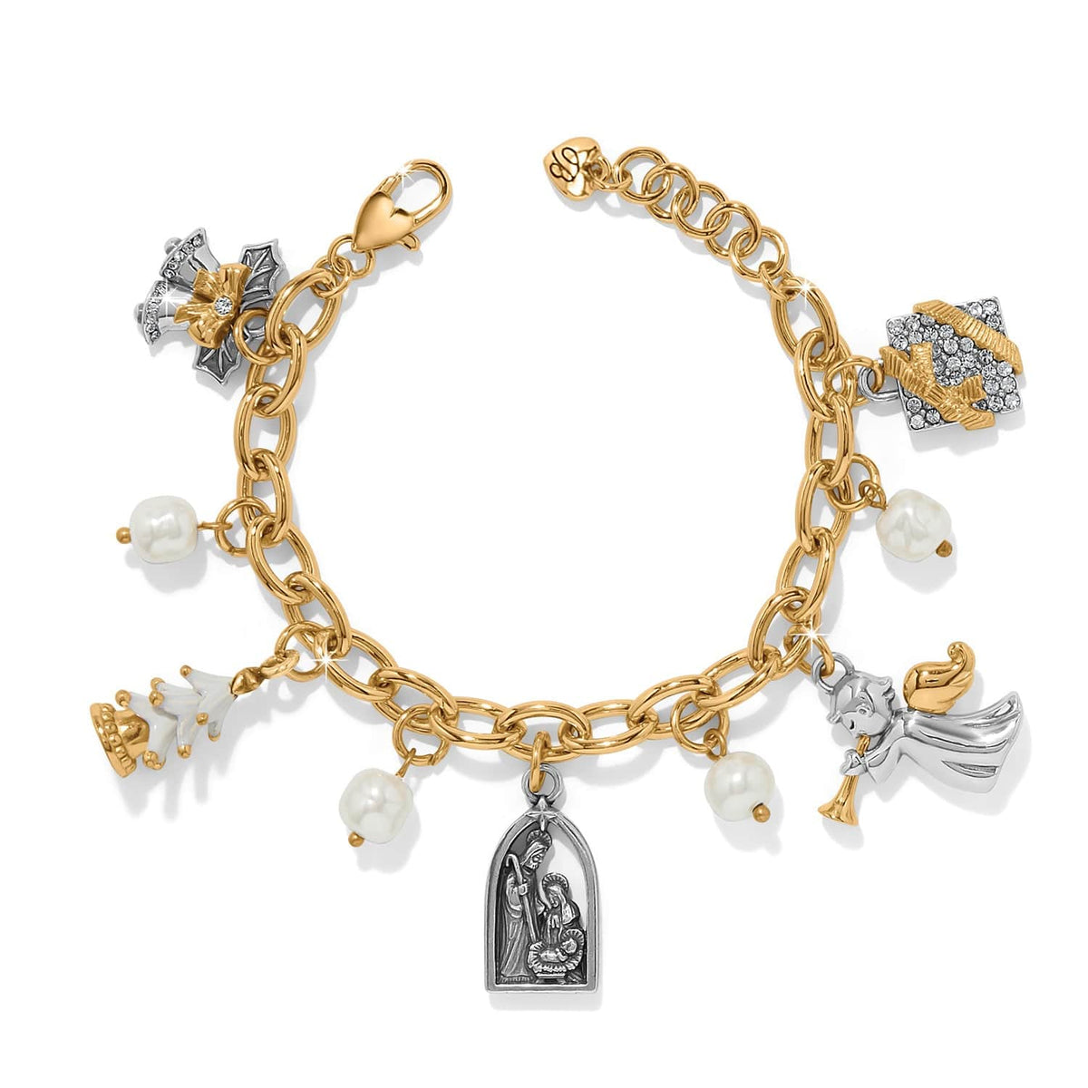 Joyful Season Charm Bracelet — Silver-Gold