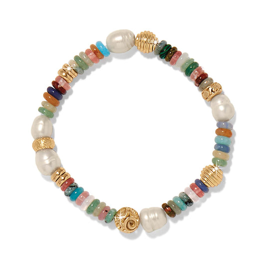 Kosmos Chroma Stretch Bracelet — Gold-Multi