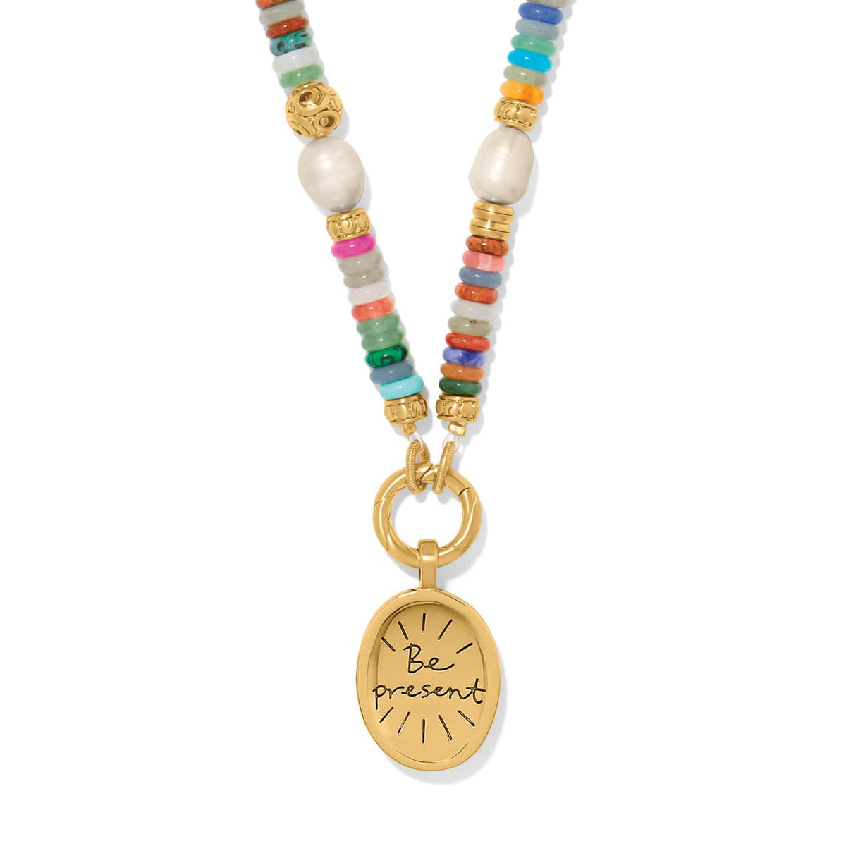 Kosmos Chroma Token Charm Necklace by Brighton