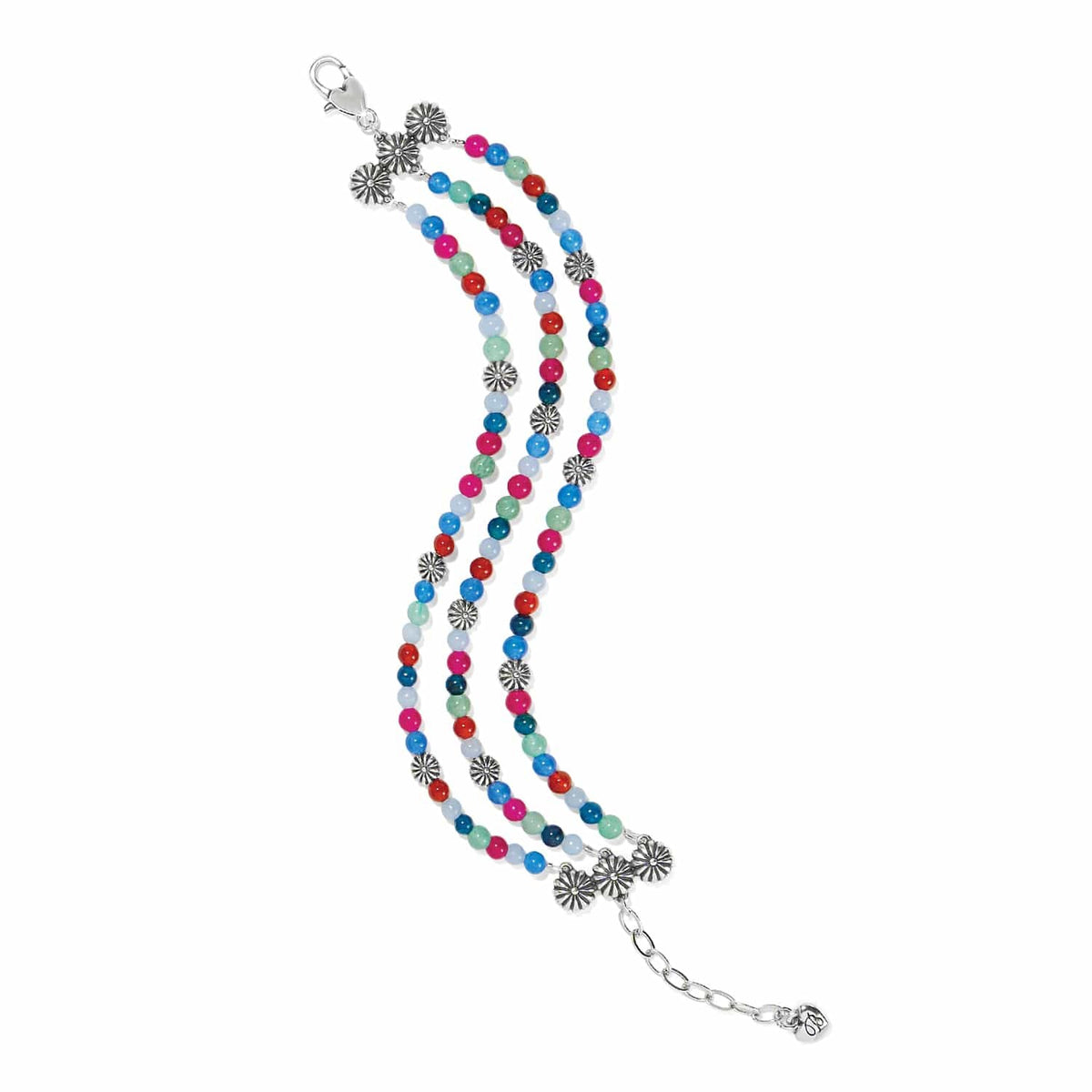 Kyoto In Bloom Bracelet — Silver-Multi