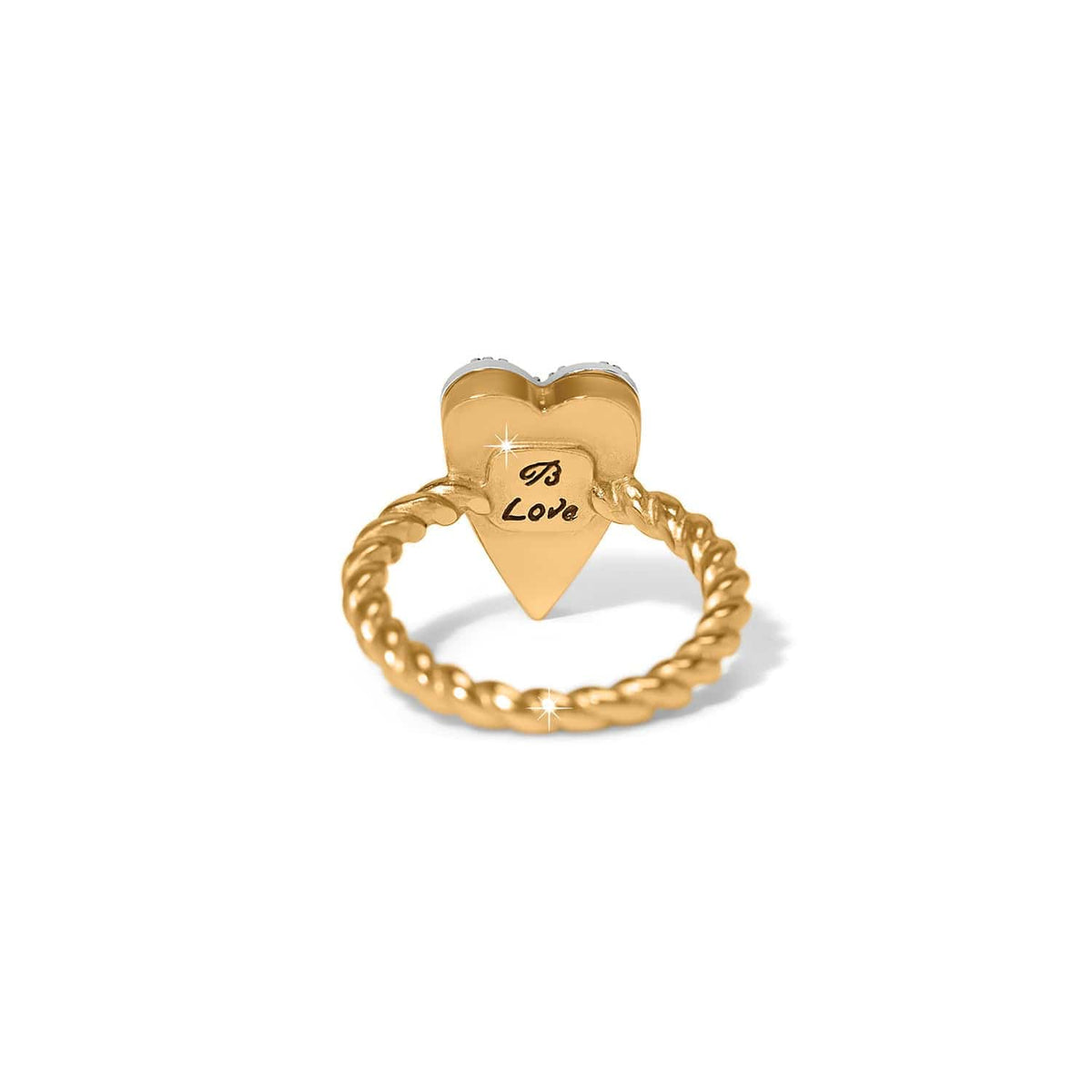 Love Messages B Love Ring — Silver-Gold