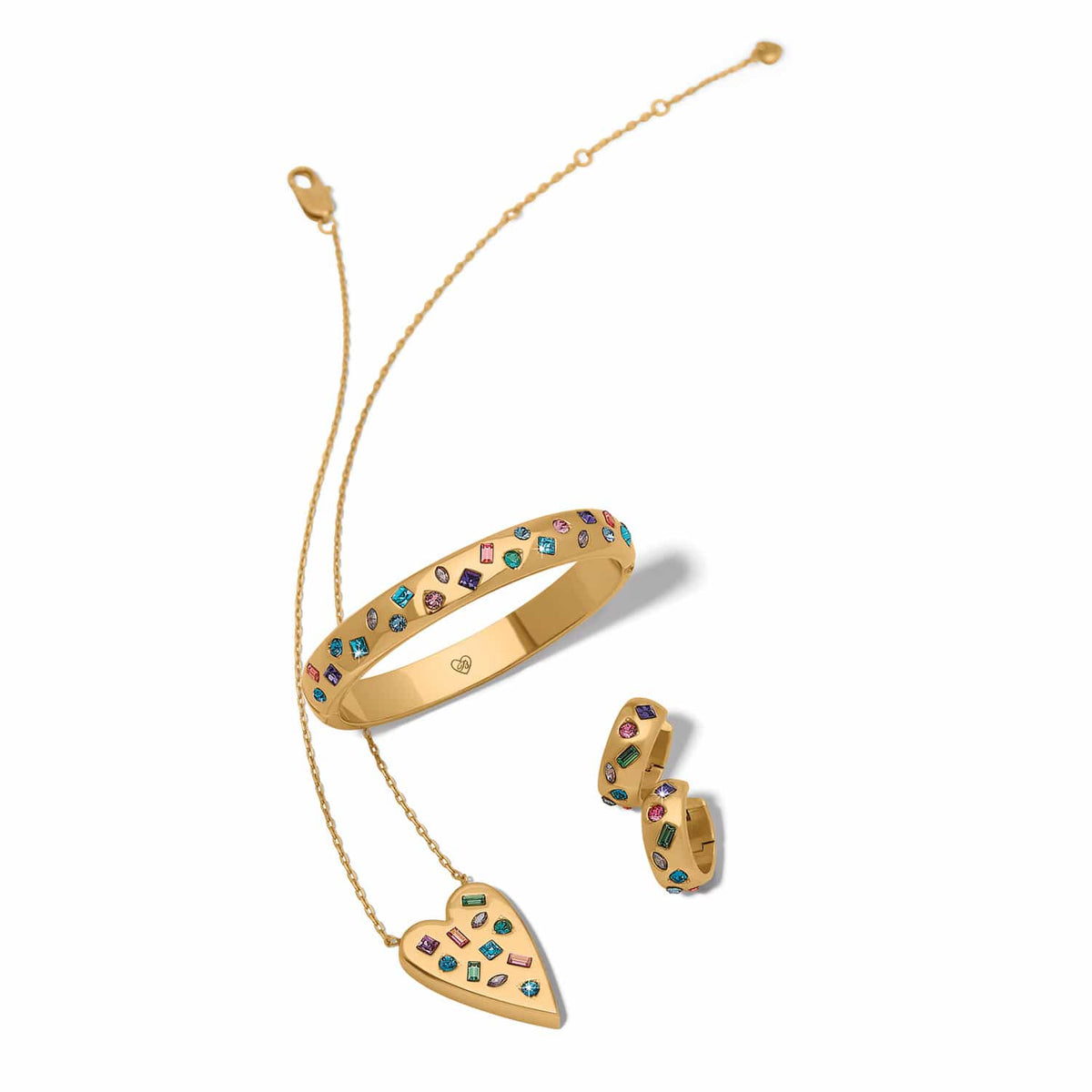 Love Messages B Radiant Bright Hoop Earrings by Brighton