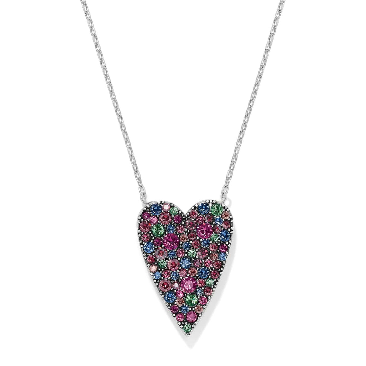Love Messages Love Finds A Way Reversible Necklace — Silver-Multi