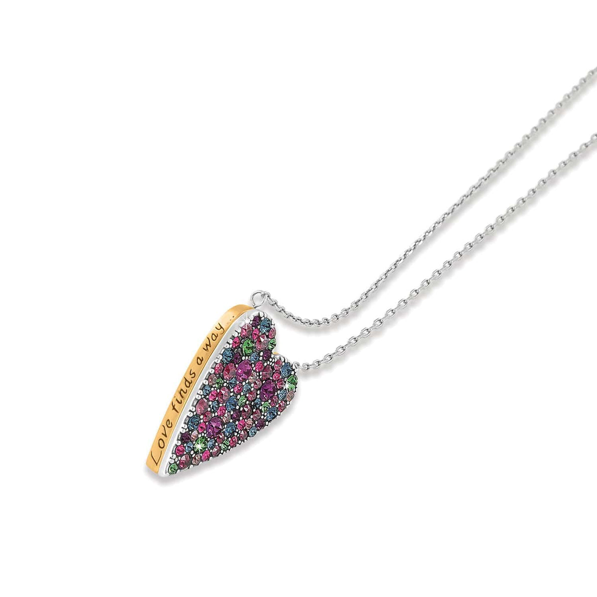 Love Messages Love Finds A Way Reversible Necklace by Brighton