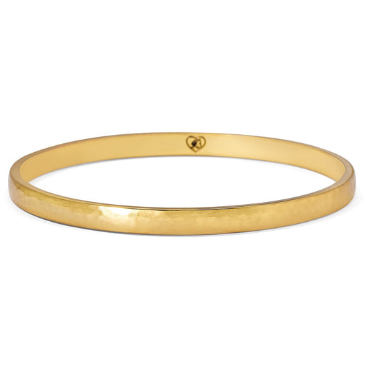 Mars Narrow Bangle — Brushed Gold
