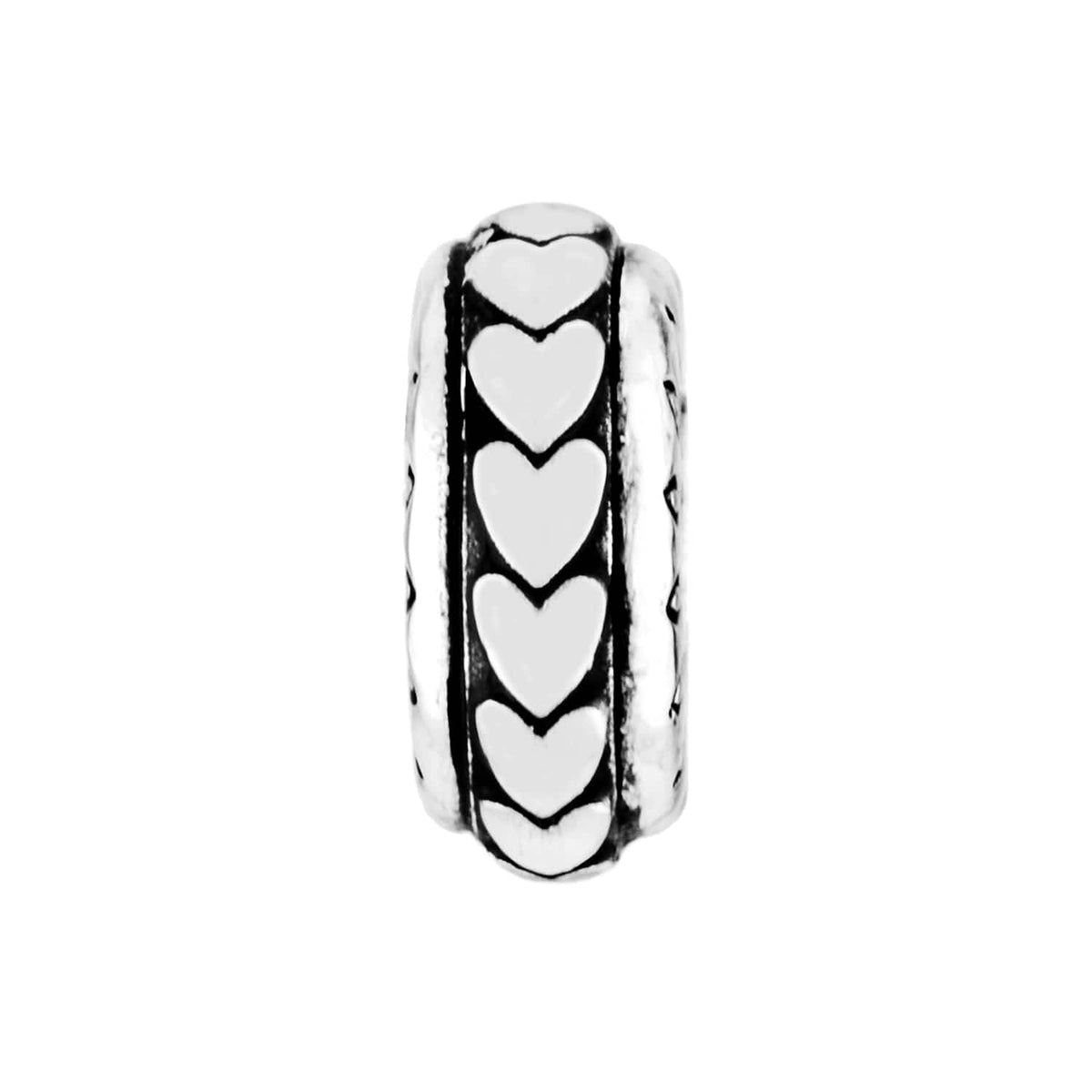 Marty Thin Stopper Bead — Silver