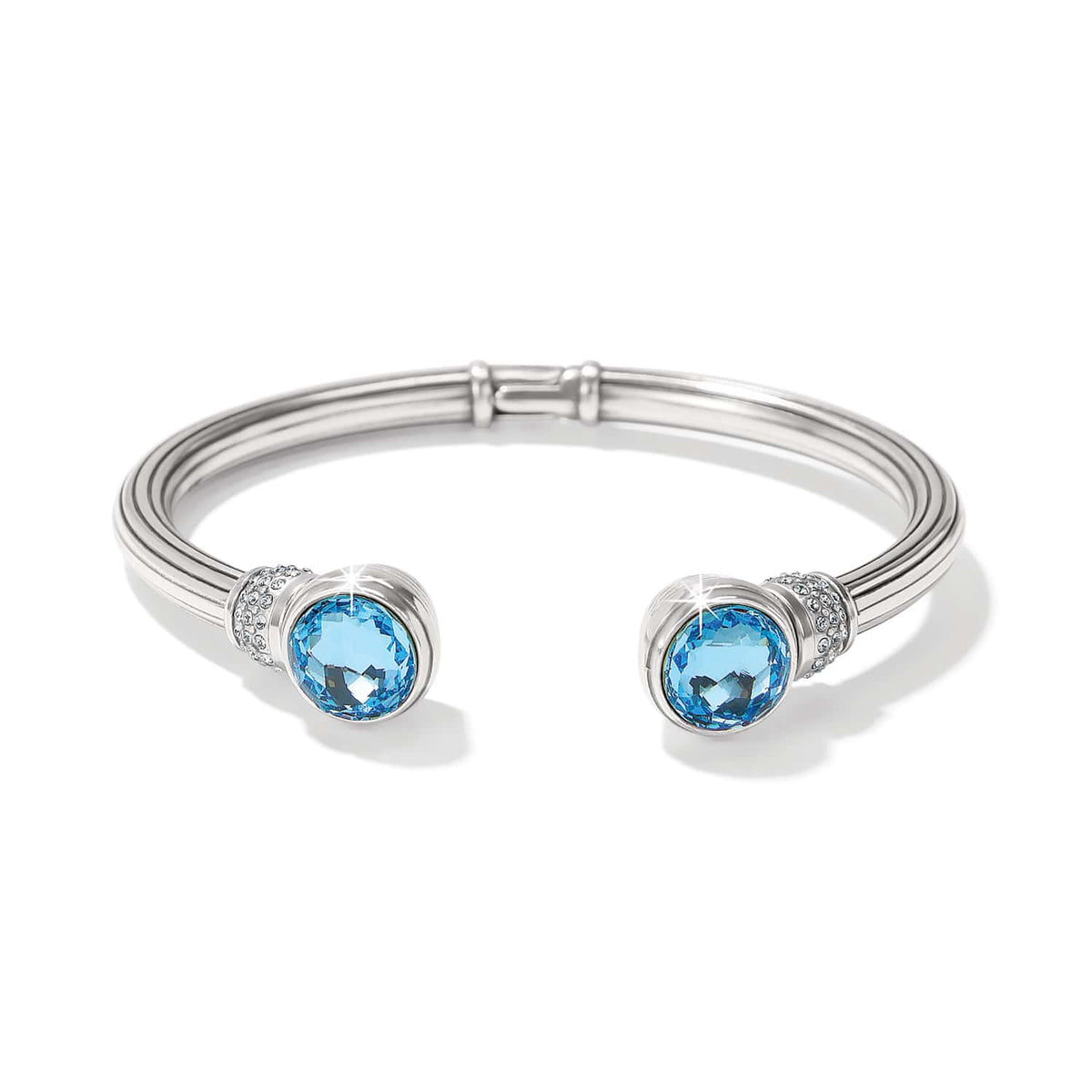 Meridian Aurora Petite Hinge Bangle — Aqua