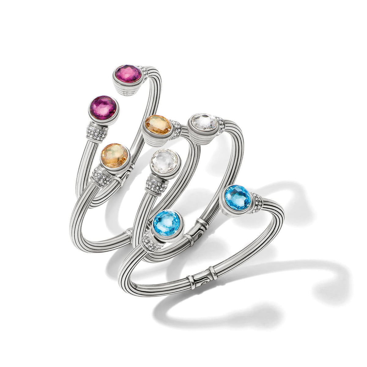 Meridian Aurora Petite Hinge Bangle by Brighton